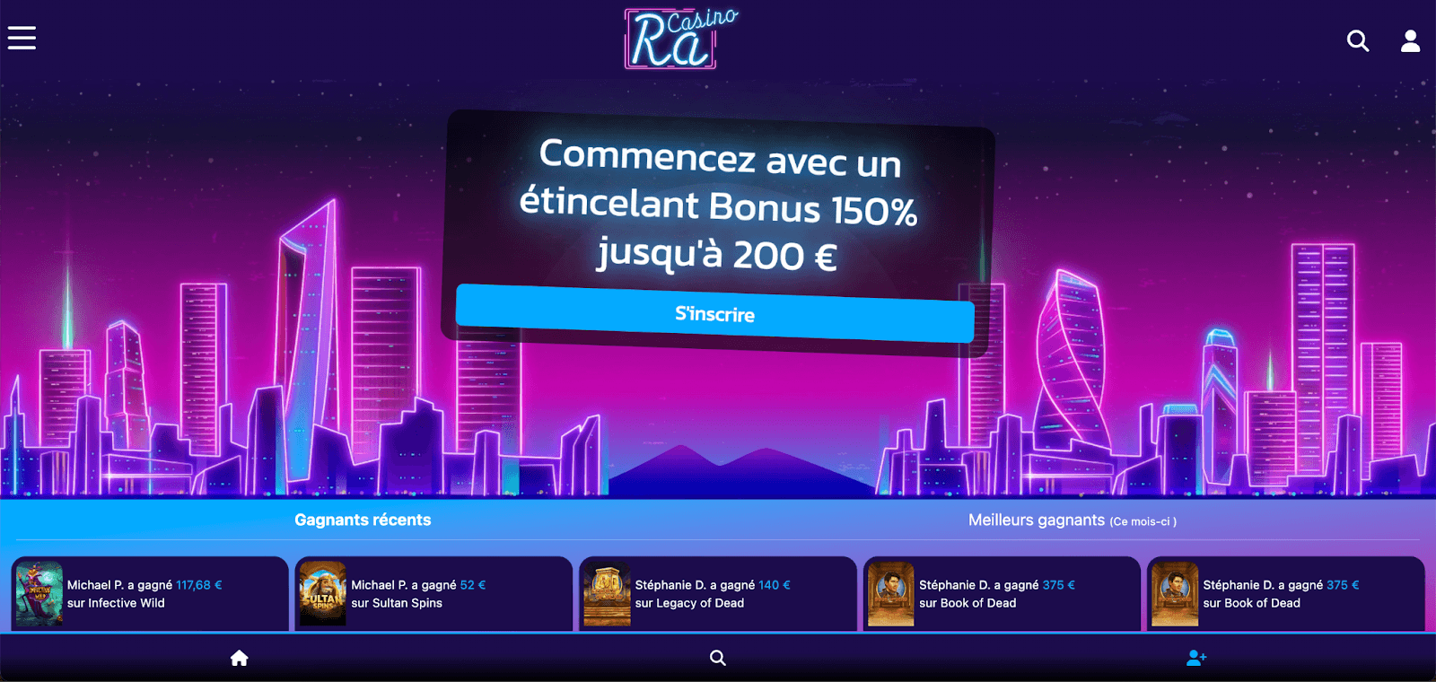 jeux RA Casino