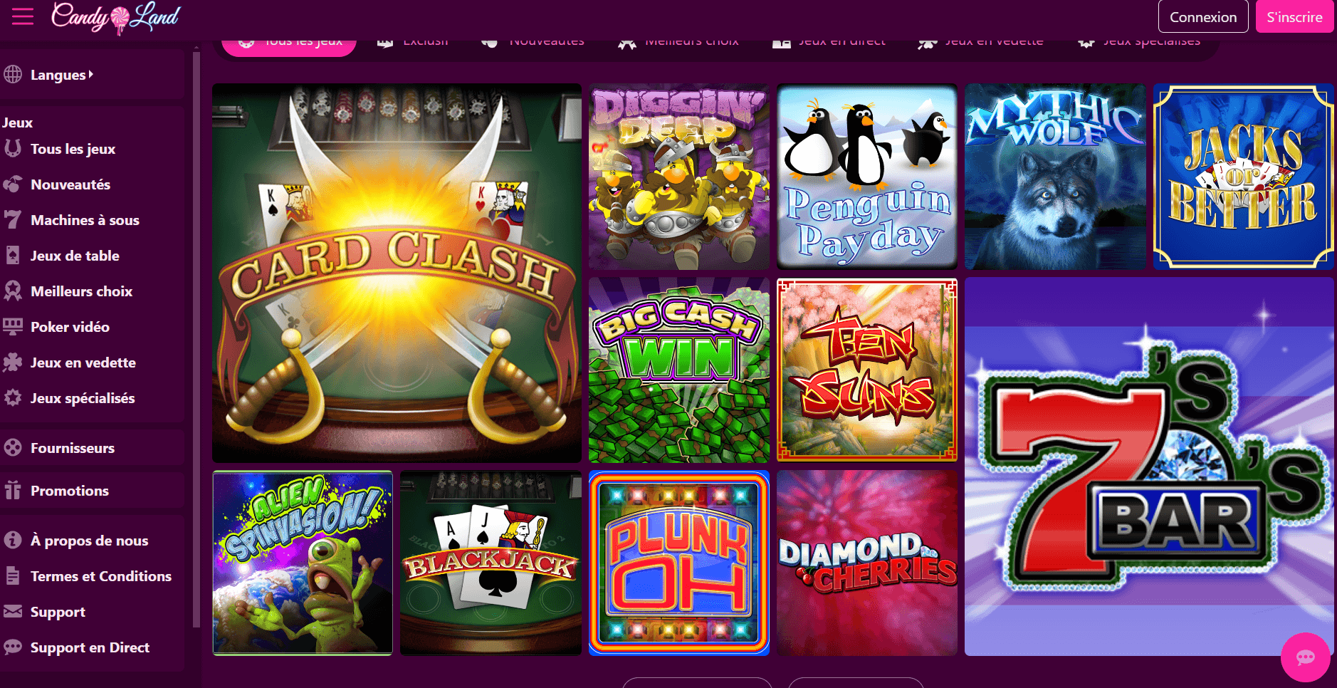 jeux candyland casino
