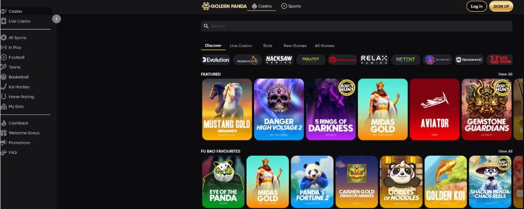 bonus golden panda casino