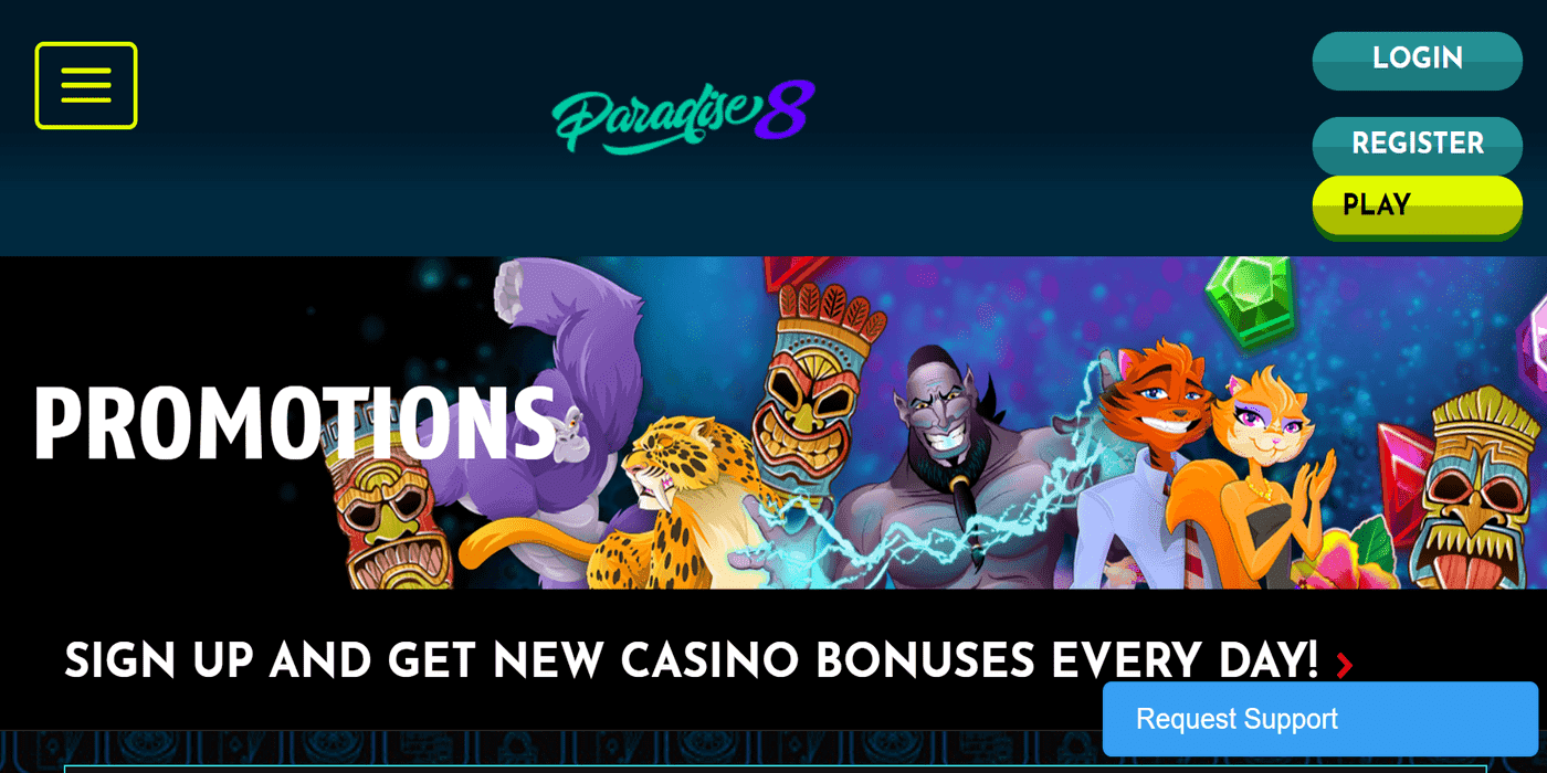 bonus paradise8 casino