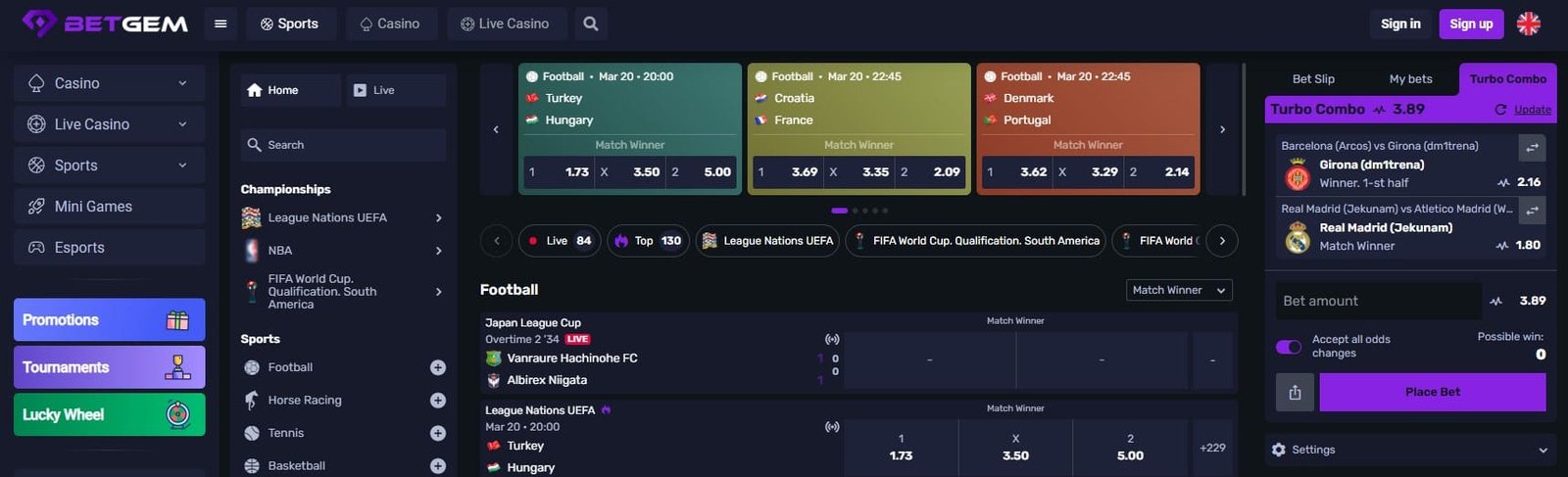 test betgem casino