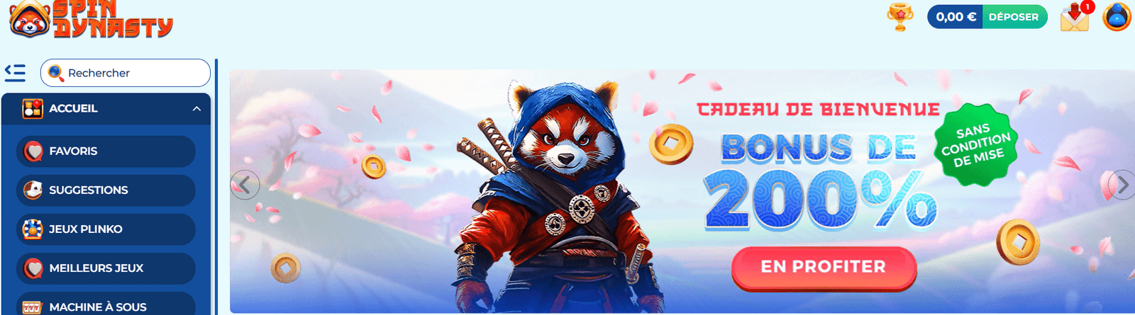 spin dynasty casino test