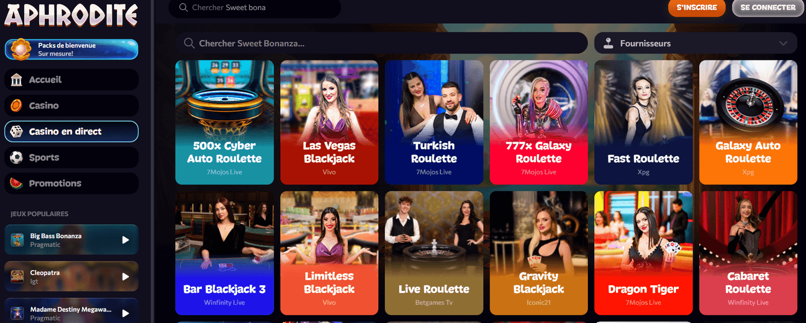 aphrodite casino test