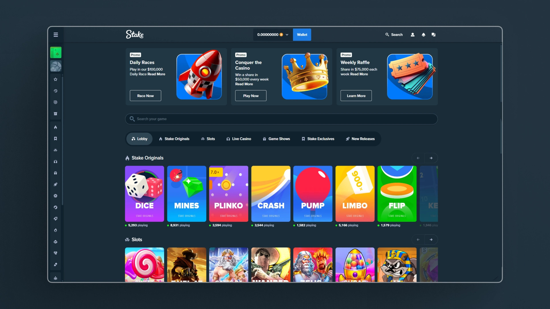 stake casino jeux