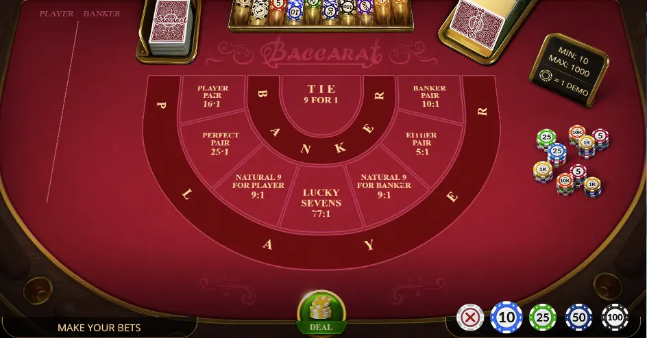 jouer au baccarat gratuitement