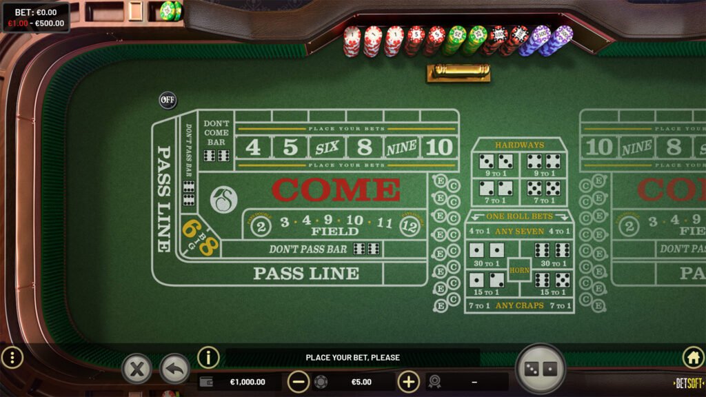 craps en ligne