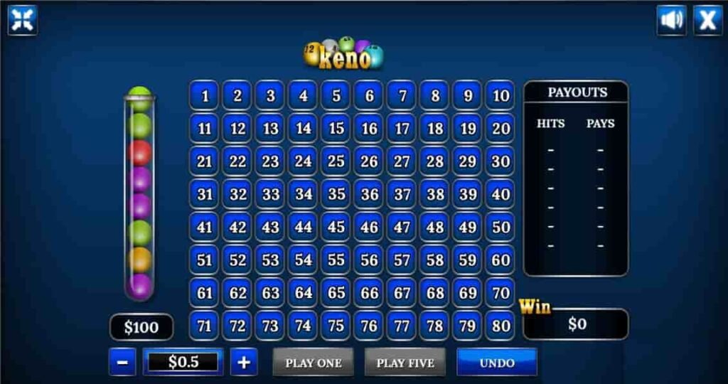 jouer au keno en ligne